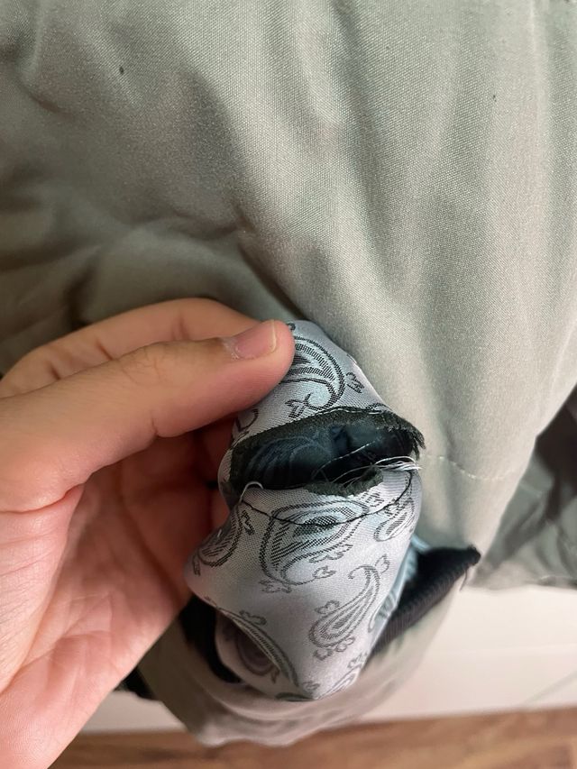 Abrigo acolchado beige talla M