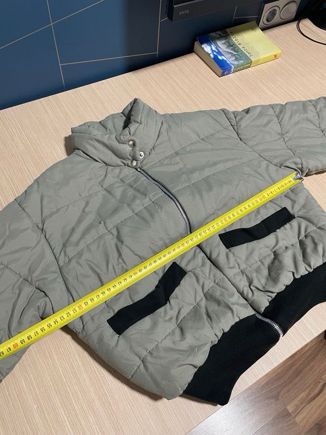 Abrigo acolchado beige talla M