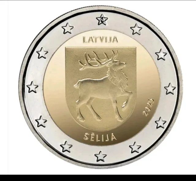 Moneda 2€ Conmemorativa Letonia 2025 SC
