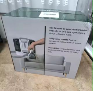 Limpiador tapicerías alfombras agua vapor