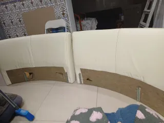 Estructura cama deluxe cuero