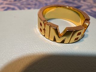 Anillo Bimba y Lola Dorado y Negro