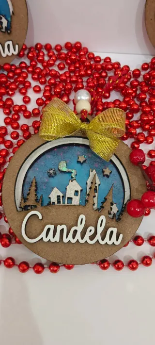 Bola de Navidad Personalizada,esfera 3d