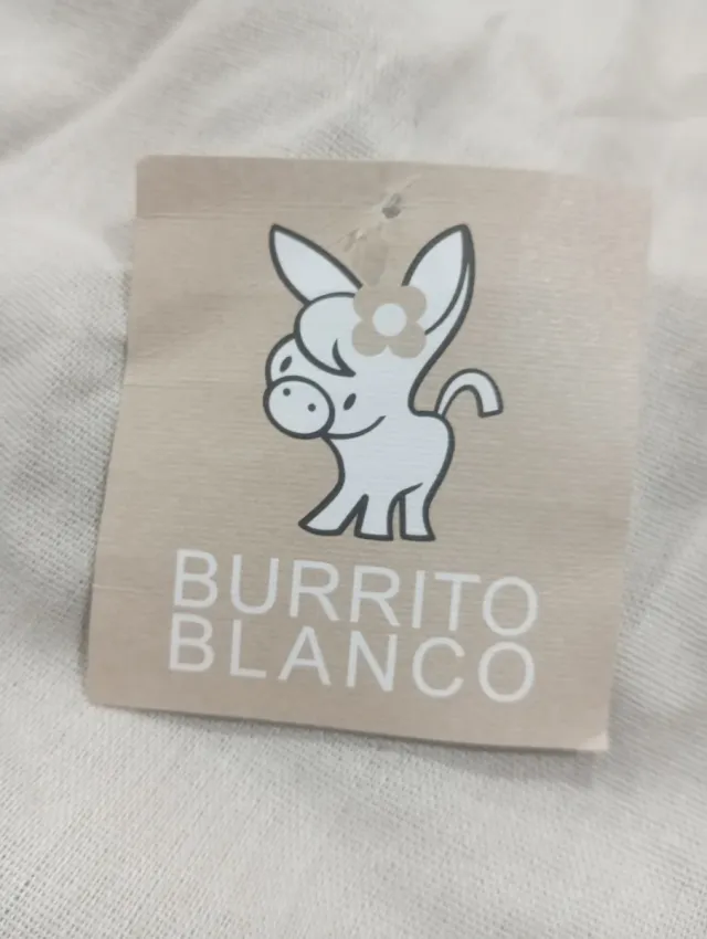 Colcha Burrito Blanco  nueva
