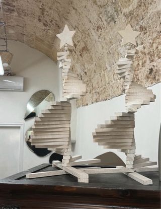 Alberello decorativo in legno