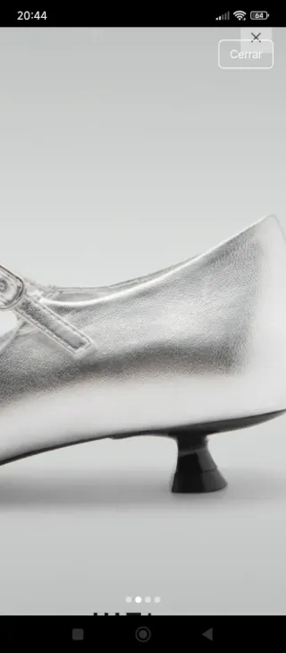 Zapatos Mango Plata Talla 39