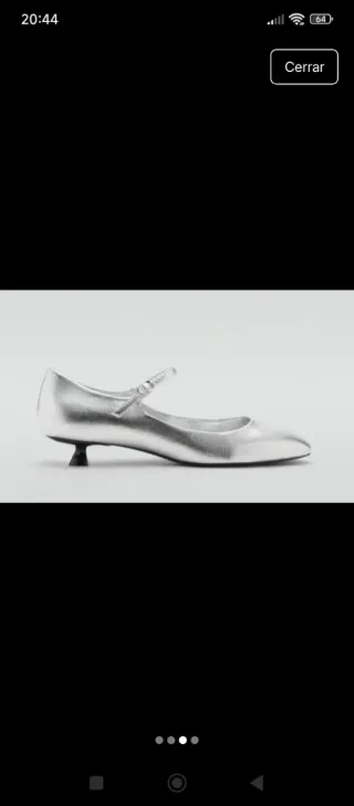 Zapatos Mango Plata Talla 39