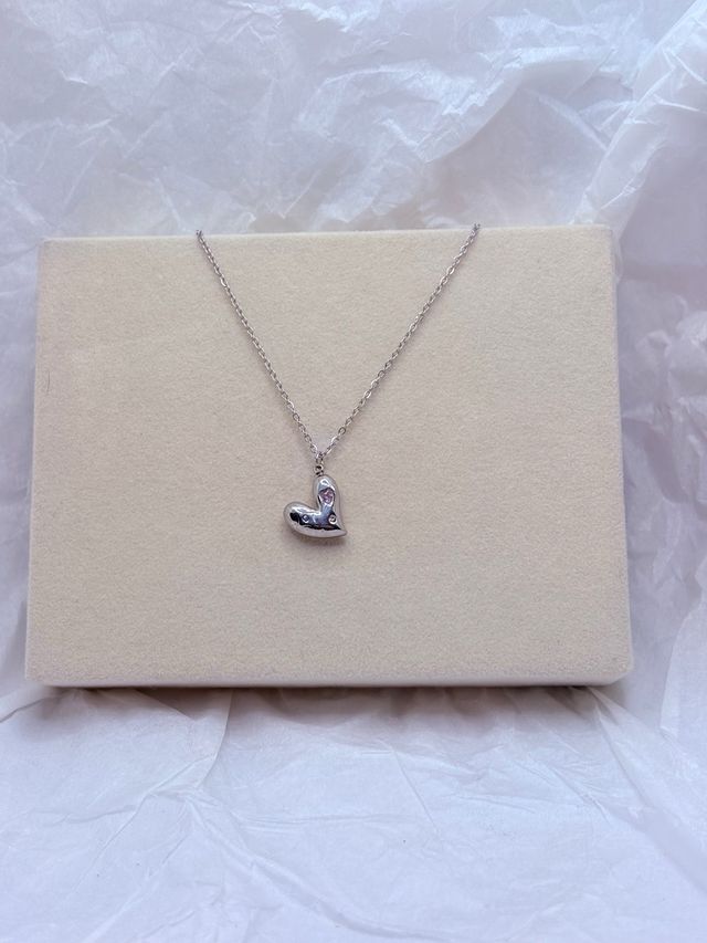 Collar Corazón Acero Inoxidable