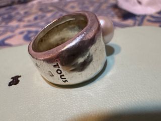 Anillo Tous Plata y Perla Cultivada Rosa