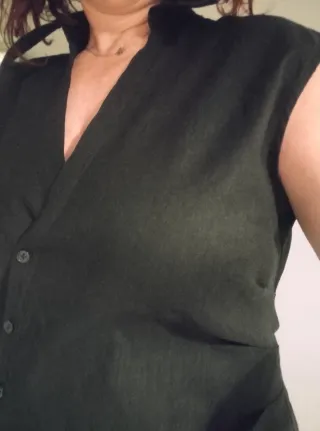 Vestido negro Mango Talla L