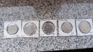 Lotto 5 monete antimagnetiche Vittorio Emanuele II