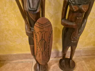 Figuras Étnicas Madera Tallada