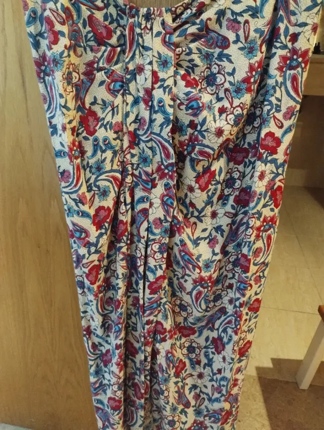 Falda pareo midi estampado