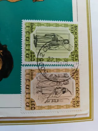 Cartolina Decameron Boccaccio 1975