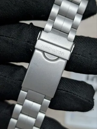 Brazalete Hamilton Khaki 20mm Plata
