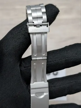 Brazalete Hamilton Khaki 20mm Plata