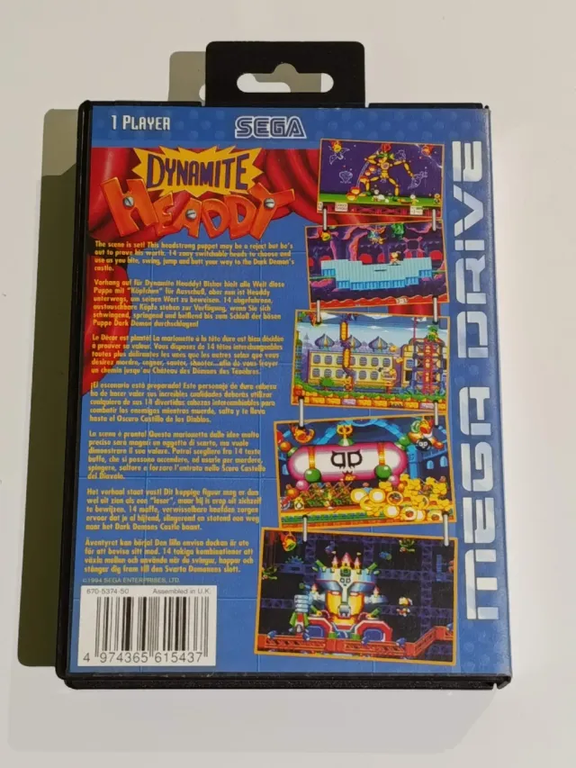 Dynamite Headdy Mega Drive Sega