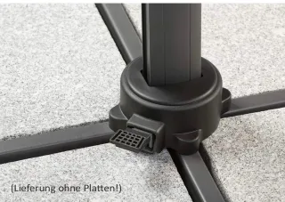 Parasol Schneider gris y marrón