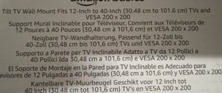 Soporte TV o monitor de 12 a 40 pulgadas negro