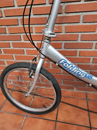 Bicicleta Plegable Plata