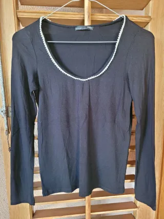 Maglietta Zara donna nera