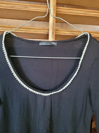 Maglietta Zara donna nera