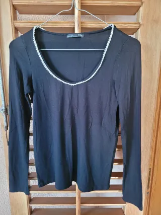 Maglietta Zara donna nera