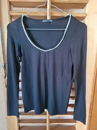 Maglietta Zara donna nera