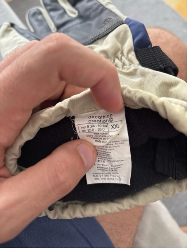 Guantes Nieve Quechua Talla XXL