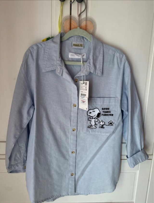 Camisa Zara Snoopy Talla 8
