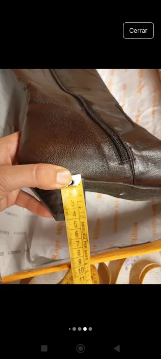 Botas de piel marrones talla 40