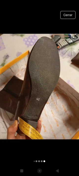 Botas de piel marrones talla 40
