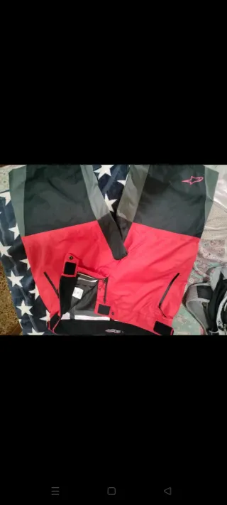 Pantalón corto Alpinestars agua rojo y negro