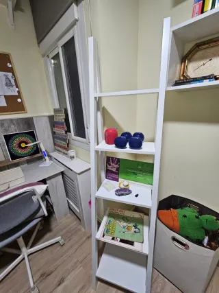 Estantería Escalera Blanca