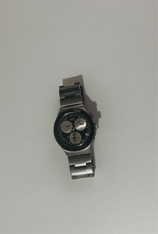 Reloj Swatch Irony Chronograph Negro/Plata