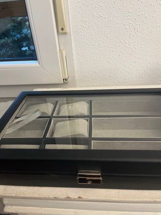 Joyero Organizador Relojes y Joyas Negro