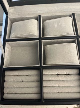 Joyero Organizador Relojes y Joyas Negro