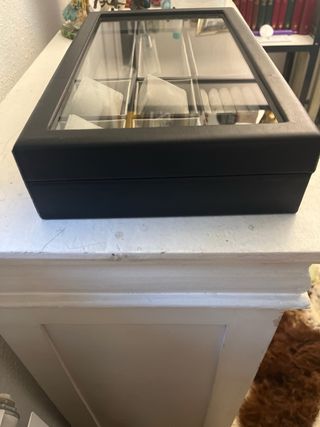 Joyero Organizador Relojes y Joyas Negro