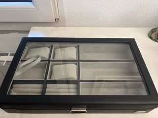 Joyero Organizador Relojes y Joyas Negro