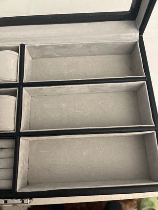 Joyero Organizador Relojes y Joyas Negro