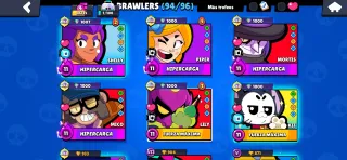 Cuenta Braw Stars con 96 Brawlers
