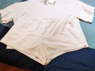 Pijama Verano Mujer Blanco Talla M