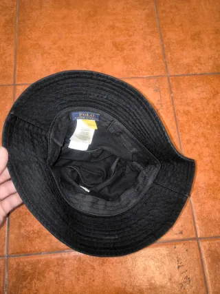 Sombrero bucket Polo Ralph Lauren negro