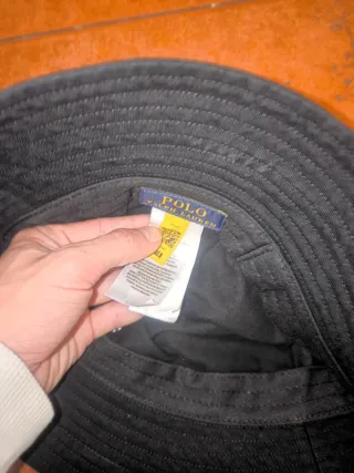 Sombrero bucket Polo Ralph Lauren negro