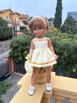 Vestido cinta ycancán para muñeca Pierina
