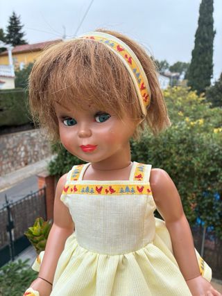 Vestido cinta ycancán para muñeca Pierina