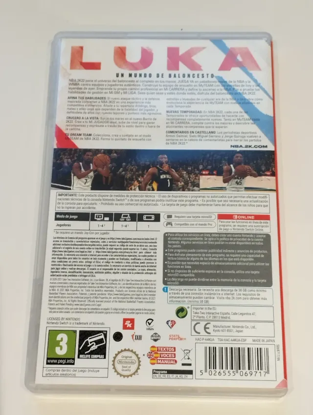 NBA 2K22 Nintendo Switch