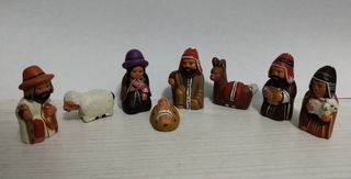 Set Sacra Famiglia 8 Pezzi Presepe Natale