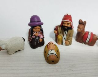 Set Sacra Famiglia 8 Pezzi Presepe Natale