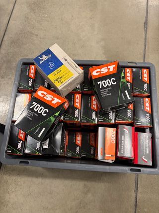 Camere d'aria lotto da 49 pezzi bici da corsa